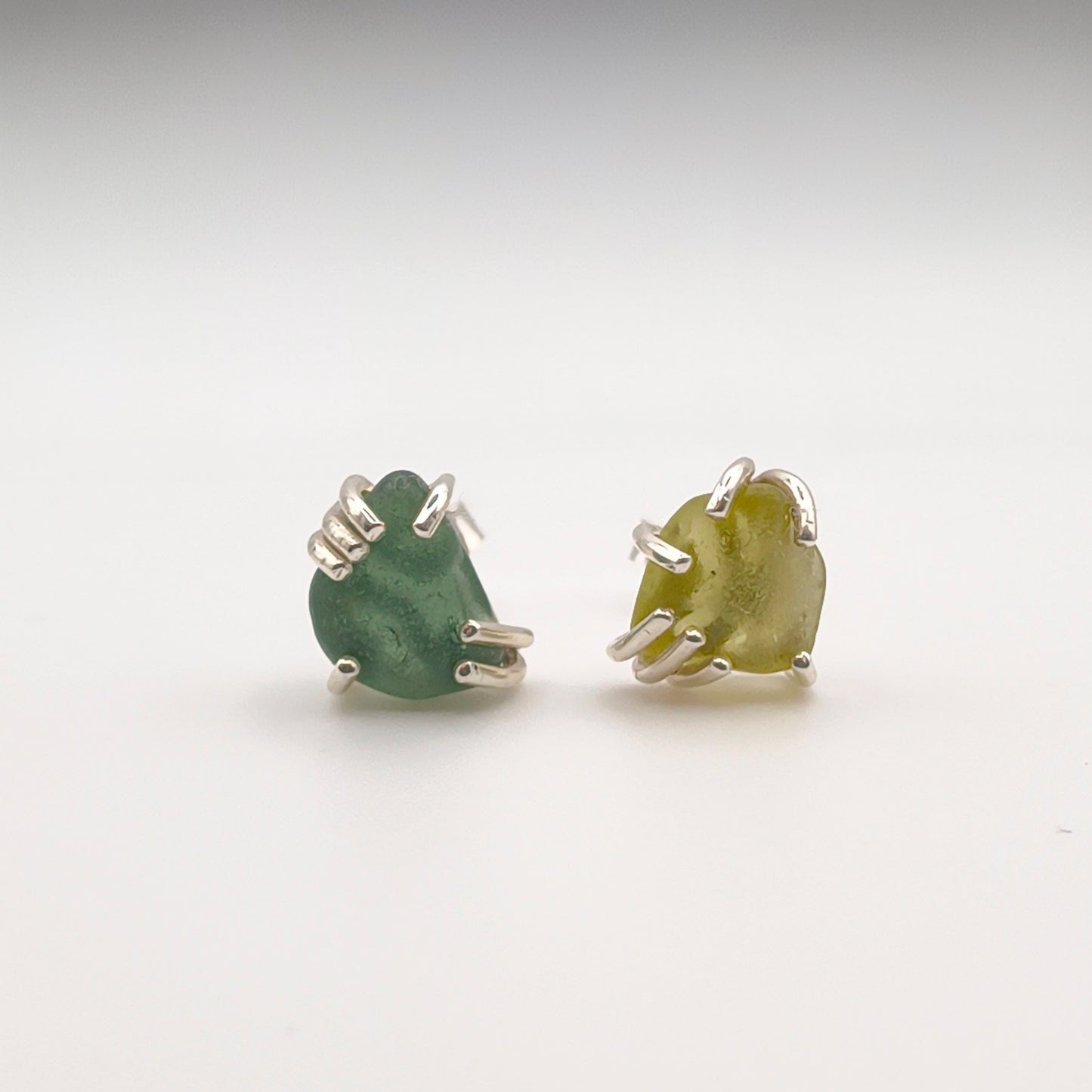 Orecchini Gocce di Mare - verde/giallo