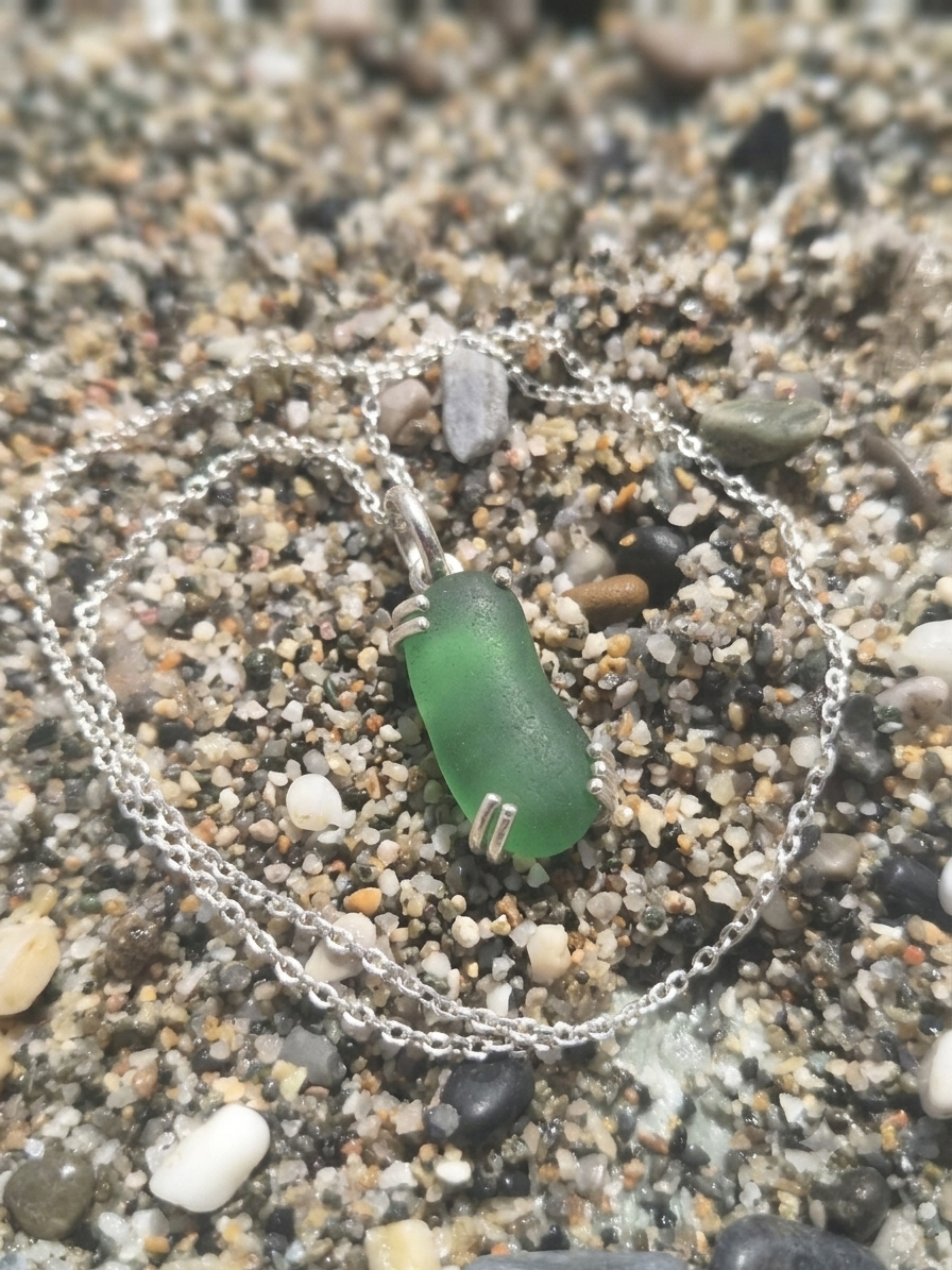 Collana Gocce di Mare - verde/azzurro