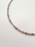 collana microgemme ametista rutilata pietre naturali e argento 925