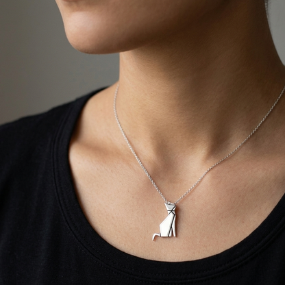Collana Origami - Gatto