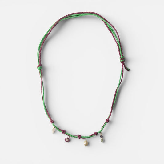 Collana Climber - verde/fuscia