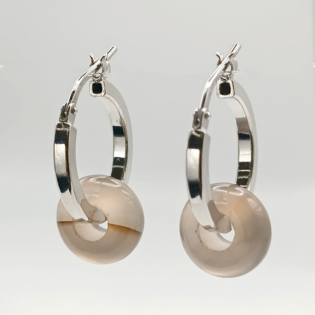 orecchini geometrico argento 925 fatti a mano