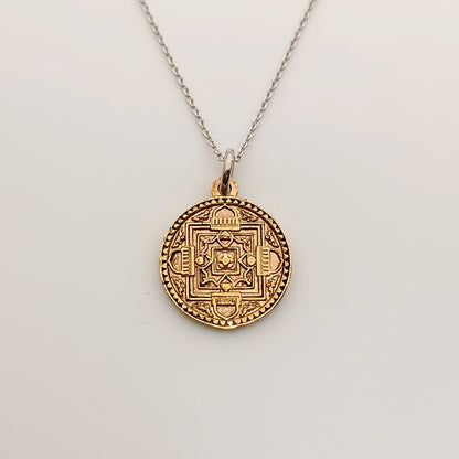 Collana Mandala ottone