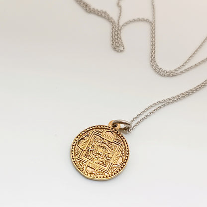 Collana Mandala ottone
