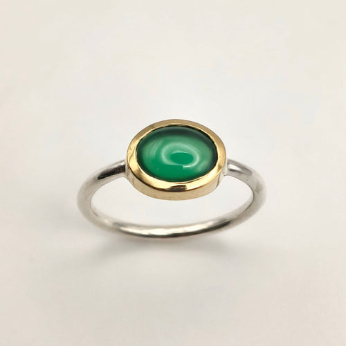 anello cerchi di luce giada argento 925 ottone fatto a mano